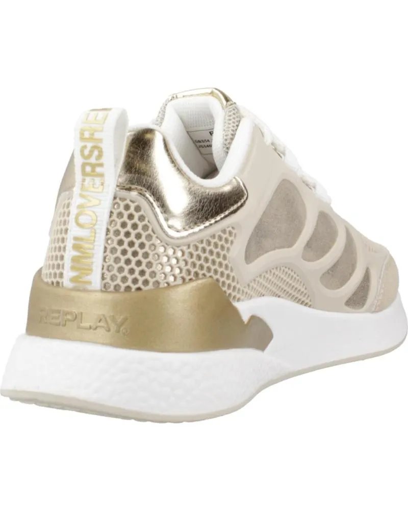 Deportivas REPLAY  de Niña ZAPATILLAS NINA MODELO MAZE JR 8 COLOR ORO  LTBGGLD