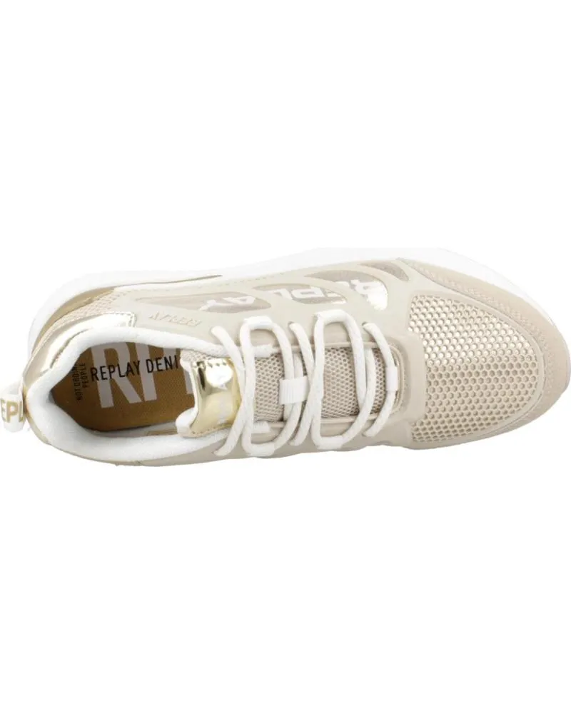 Deportivas REPLAY  de Niña ZAPATILLAS NINA MODELO MAZE JR 8 COLOR ORO  LTBGGLD