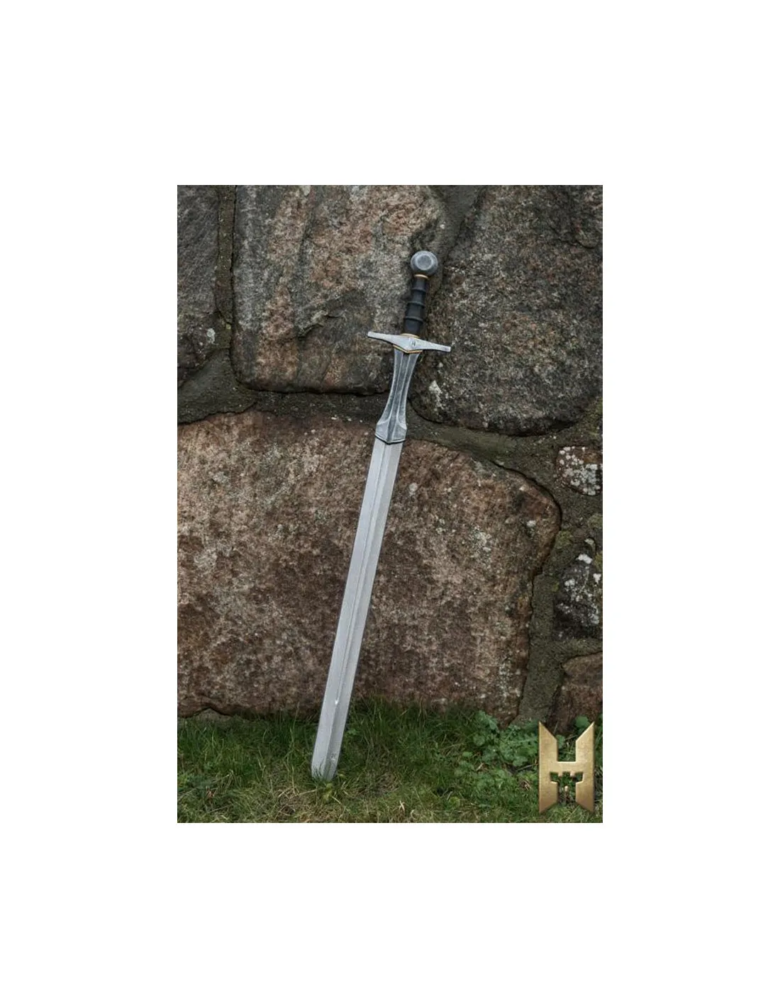 Espada de caballero serie Stronghold, color metal