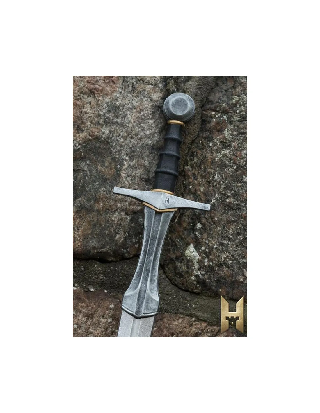 Espada de caballero serie Stronghold, color metal
