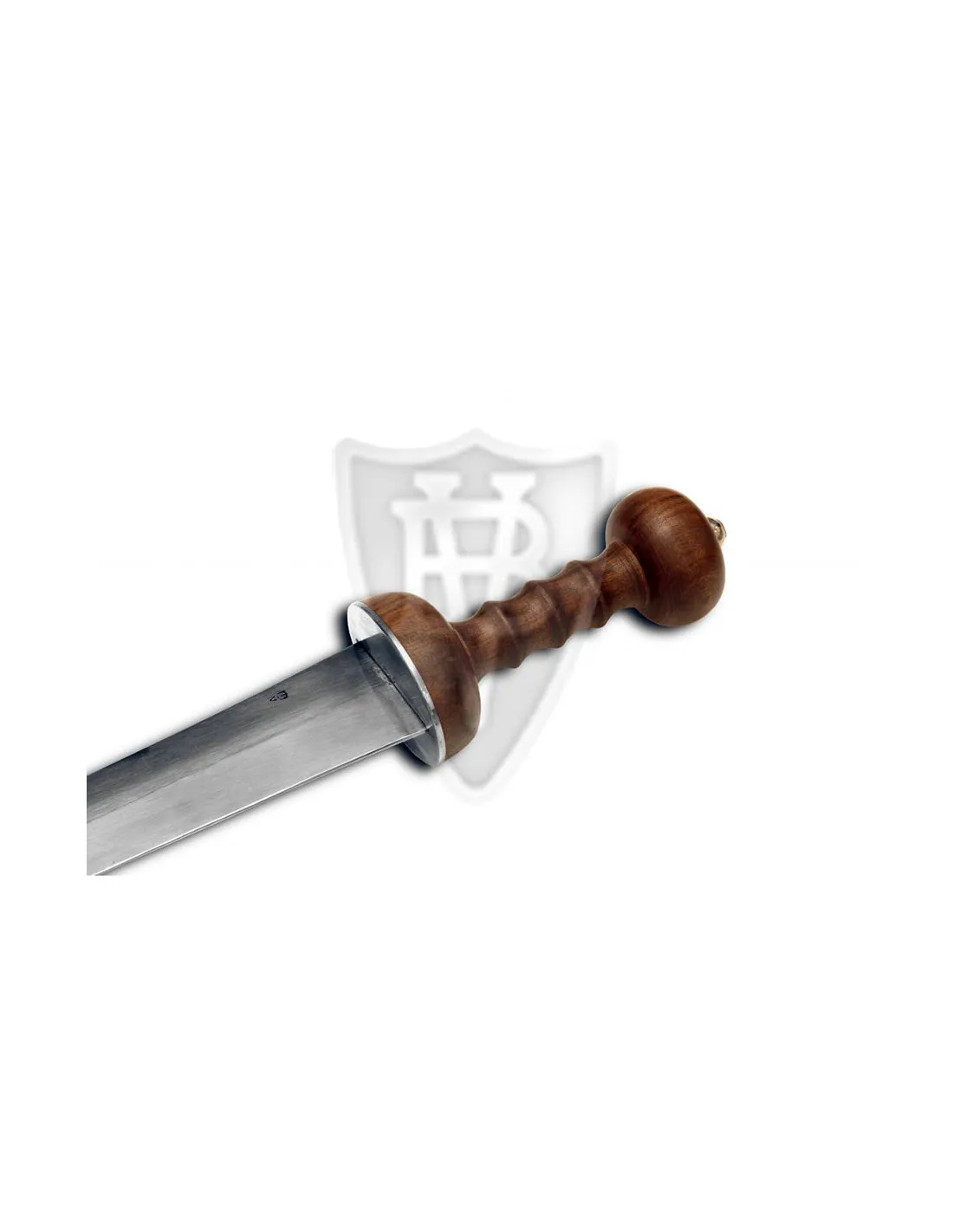 Espada romana artesanal tipo Gladius, empuñadura madera