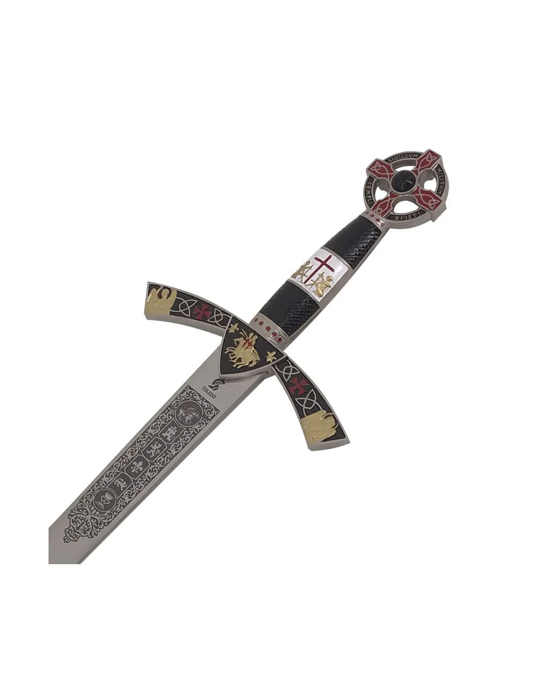 Espada Templaria cadete decorada. 76 cms.