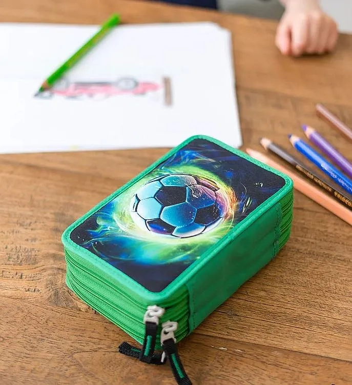 ESTUCHE BAAGL KLASIK TříPATROVý  FOTBAL Míč  BOY´S