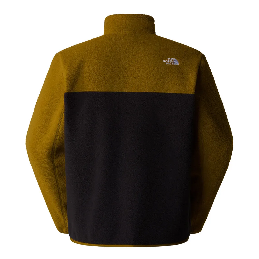 FORRO POLAR NEGRO Y VERDE CON CREMALLERA 1/4 THE NORTH FACE YUMIORI BLACKMOSS GREEN S