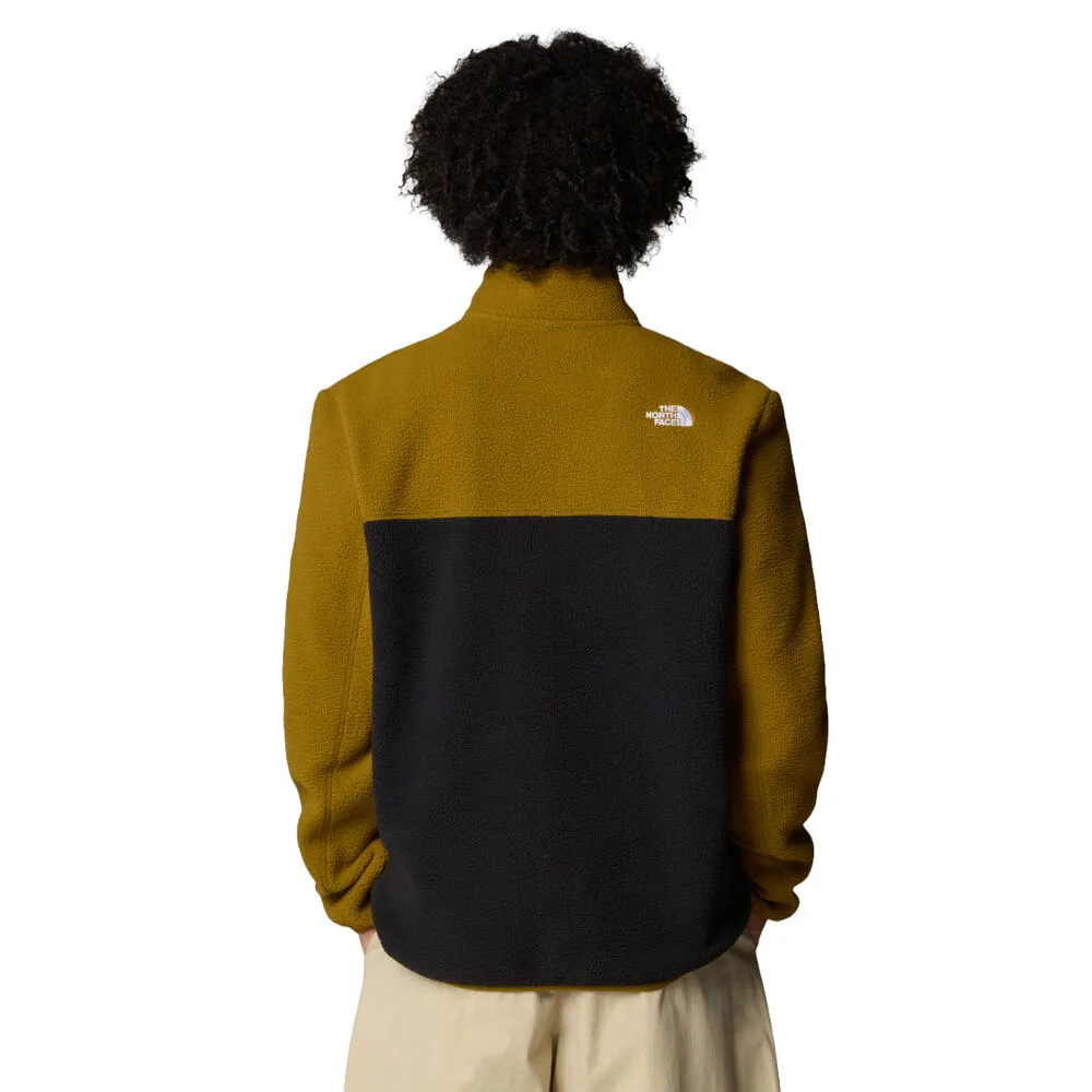 FORRO POLAR NEGRO Y VERDE CON CREMALLERA 1/4 THE NORTH FACE YUMIORI BLACKMOSS GREEN S