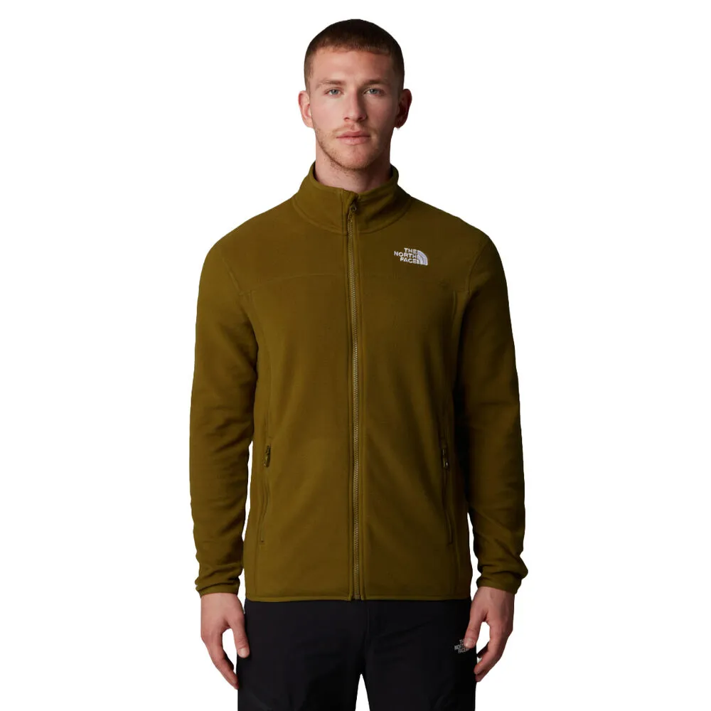 Forro Polar Verde con Cremallera Integral The North Face Glacier 100 Moss Green M