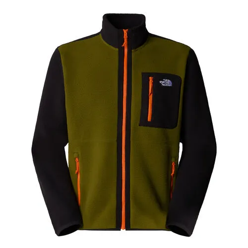 FORRO POLAR VERDE Y NEGRO CREMALLERA INTEGRAL THE NORTH FACE YUMIORI FOREST OLIVEBLACK XS