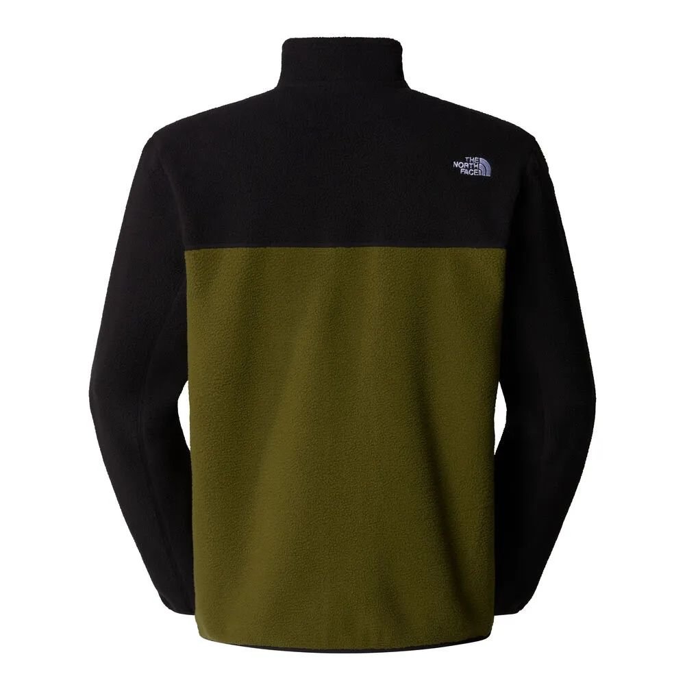 FORRO POLAR VERDE Y NEGRO CREMALLERA INTEGRAL THE NORTH FACE YUMIORI FOREST OLIVEBLACK XS