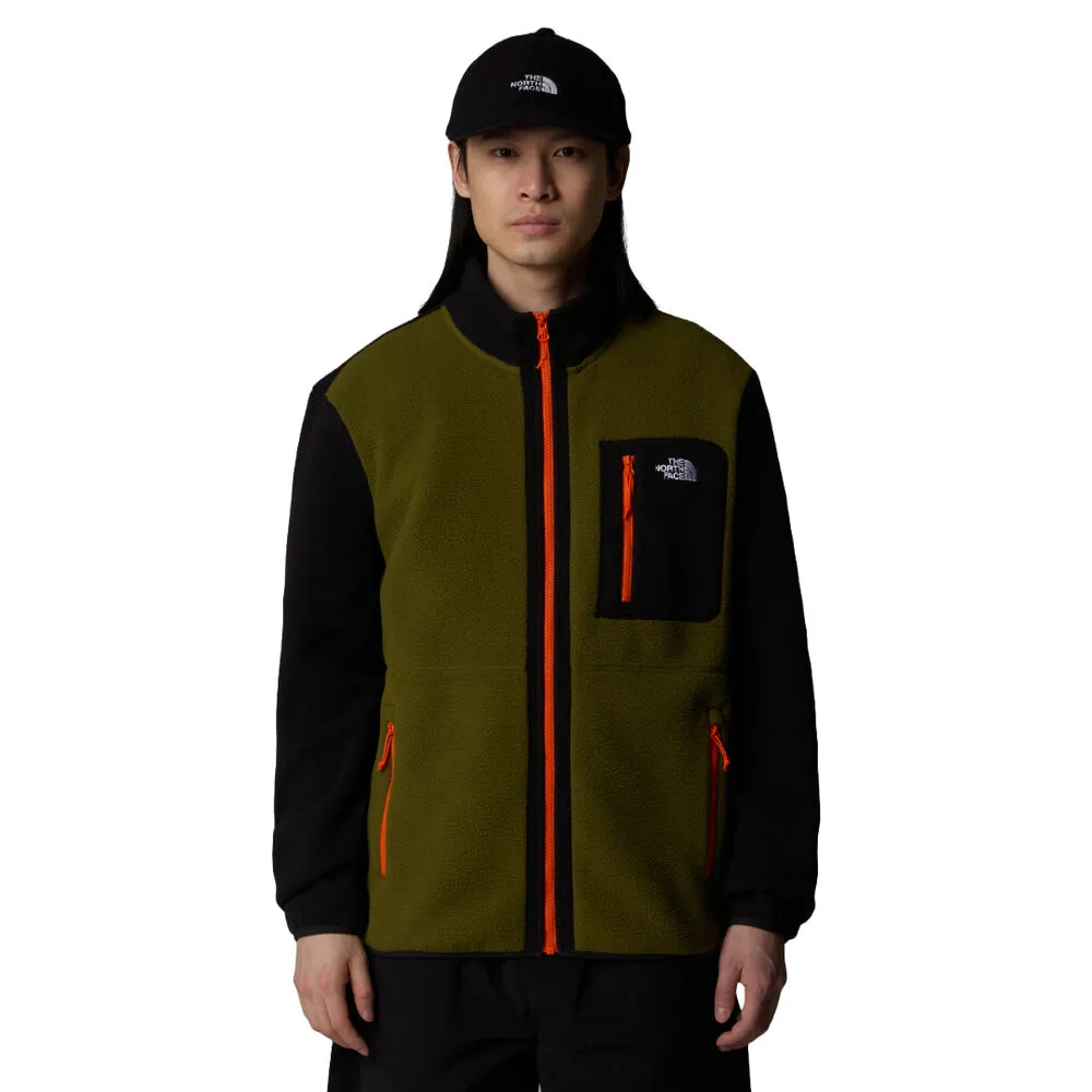 FORRO POLAR VERDE Y NEGRO CREMALLERA INTEGRAL THE NORTH FACE YUMIORI FOREST OLIVEBLACK XS