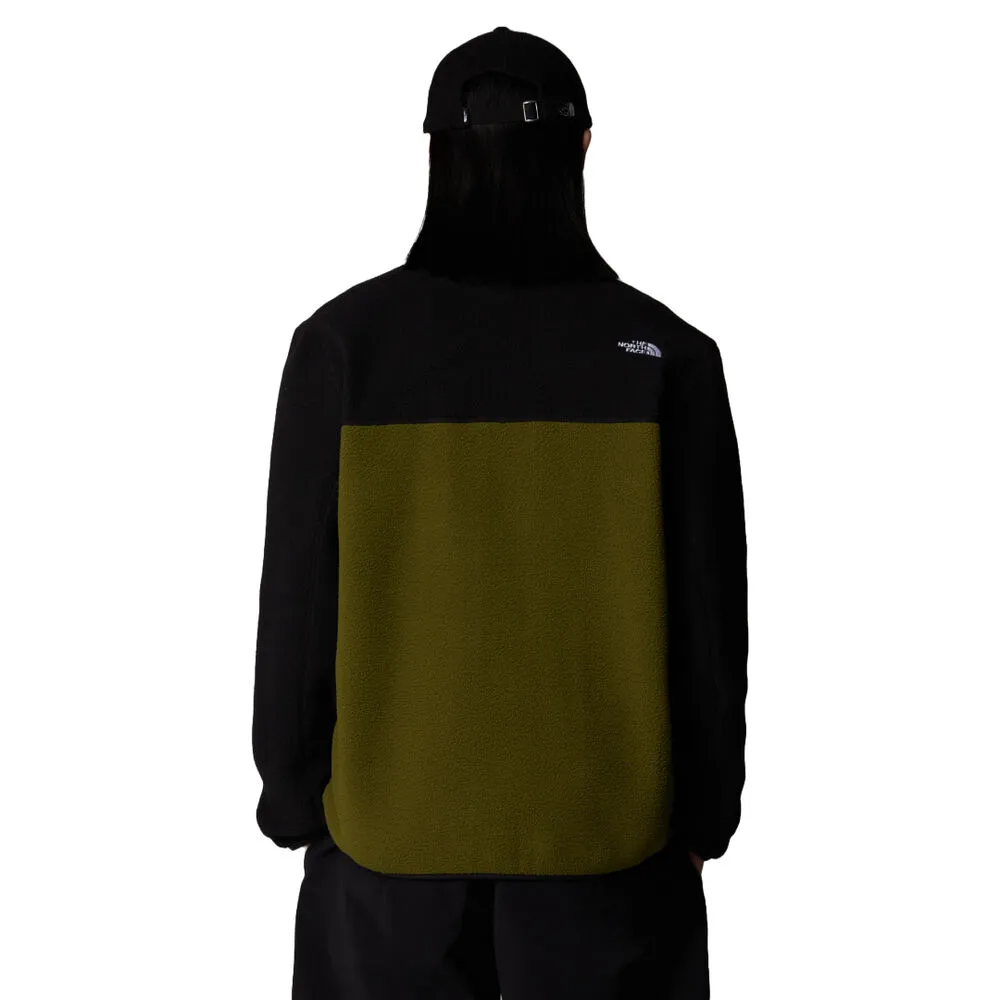 FORRO POLAR VERDE Y NEGRO CREMALLERA INTEGRAL THE NORTH FACE YUMIORI FOREST OLIVEBLACK XS