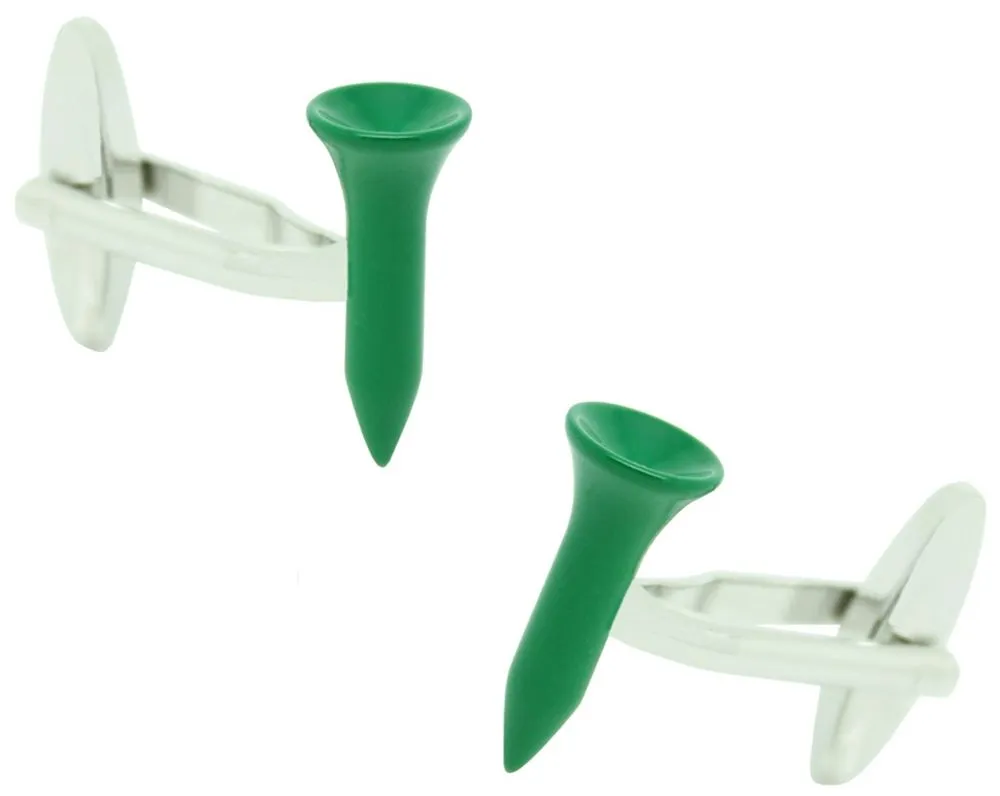 Gemelos de camisa Tee Golf Verde