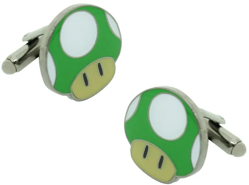 Gemelos para camisa Seta Verde Super Mario Bros.