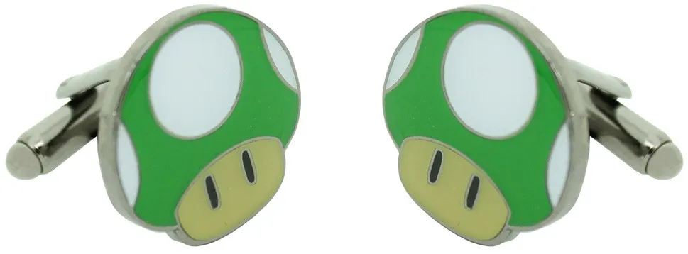 Gemelos para camisa Seta Verde Super Mario Bros.