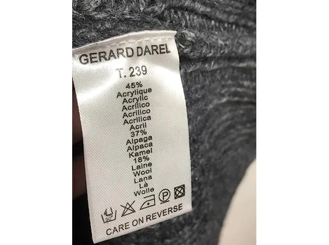 GERARD DAREL Prendas de punto T.Sintético Internacional S Gris 