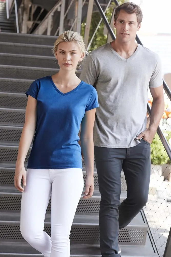 GILDAN GN646  CAMISETA CUELLO V GILDAN  SOFTSTYLE™  BLANCO