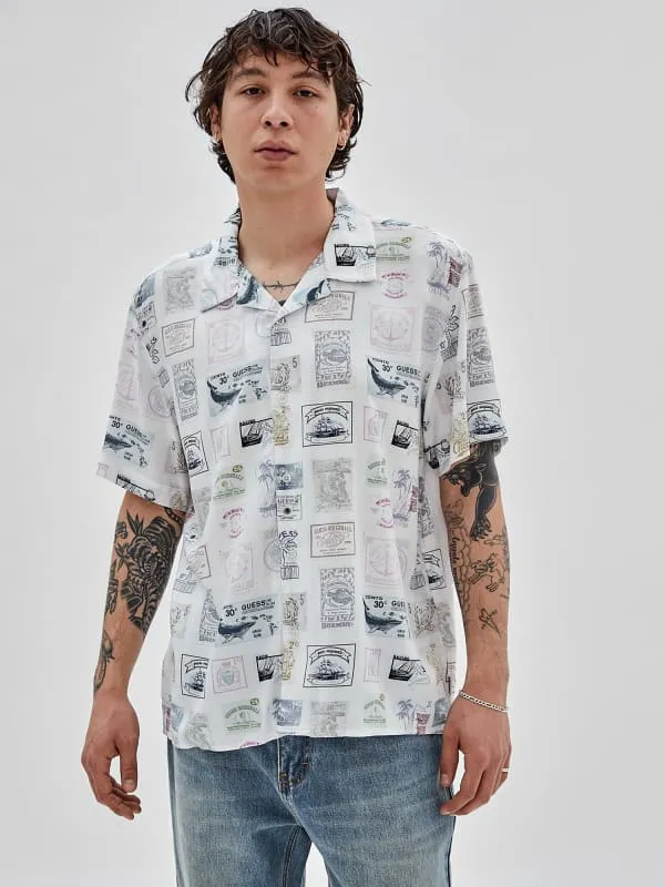 GUESS Originals Stamps Print Shirt
