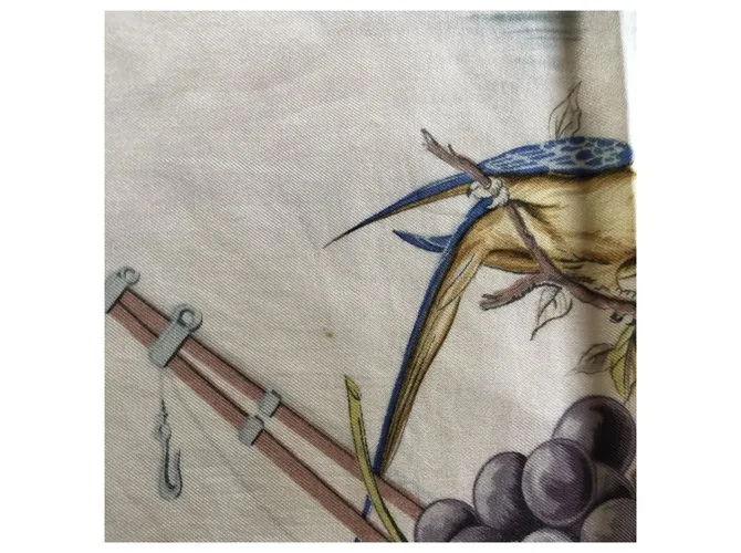 Hermès Burdeos Portes Océane Blanco roto Marrón oscuro Azul marino 