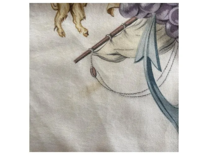 Hermès Burdeos Portes Océane Blanco roto Marrón oscuro Azul marino 