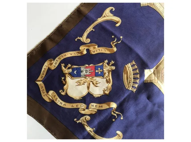 Hermès Burdeos Portes Océane Blanco roto Marrón oscuro Azul marino 