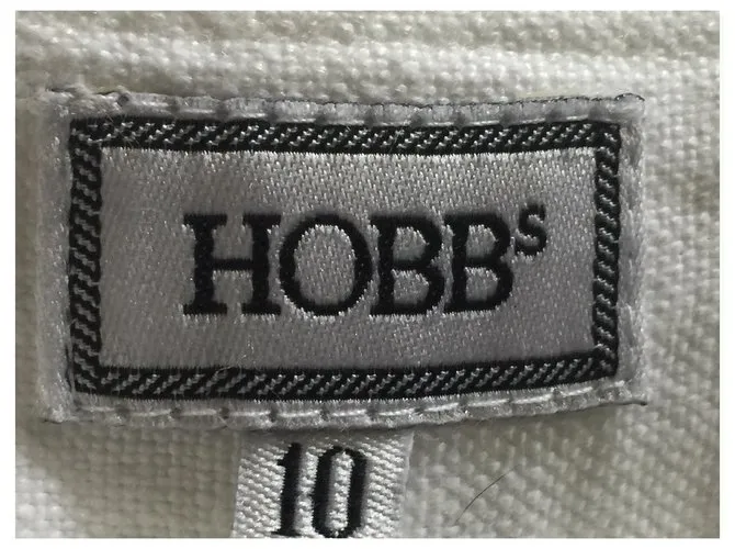 Hobbs Pantalón de lino Marlene Blanco 