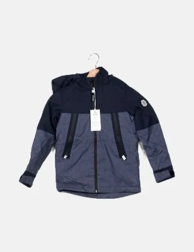 Jack & Jones Abrigo acolchado azul marino