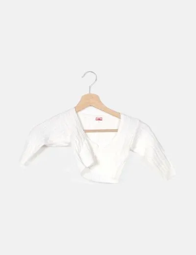 Jema Chaqueta punto blanca