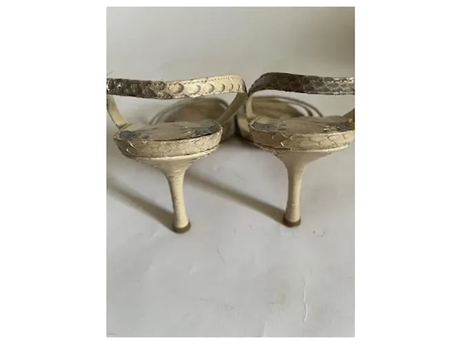 Jimmy Choo Sandalias Beige Gris Gris antracita 