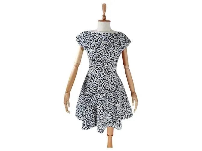 Kate Spade Vestidos Negro Blanco Azul Multicolor 