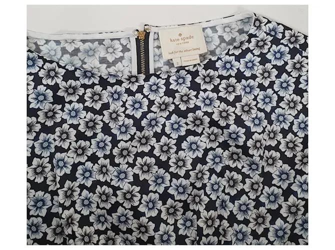 Kate Spade Vestidos Negro Blanco Azul Multicolor 