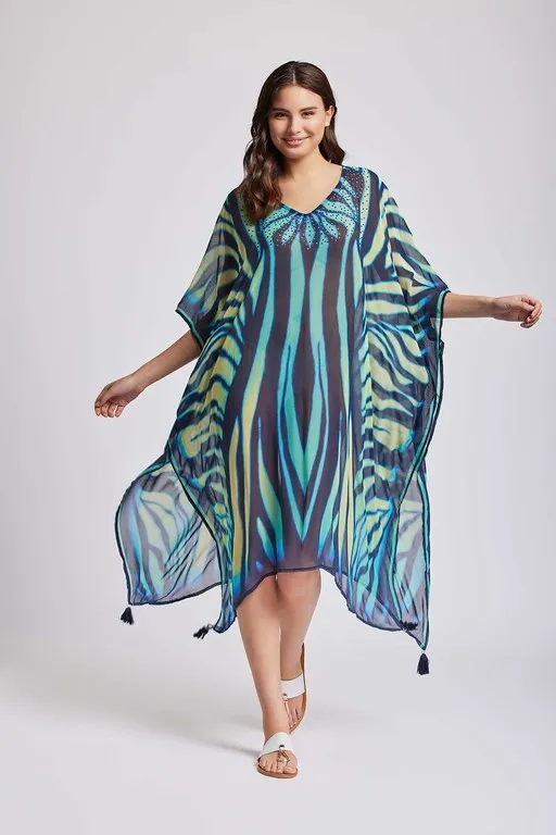 kurta gasa pedreria Azul