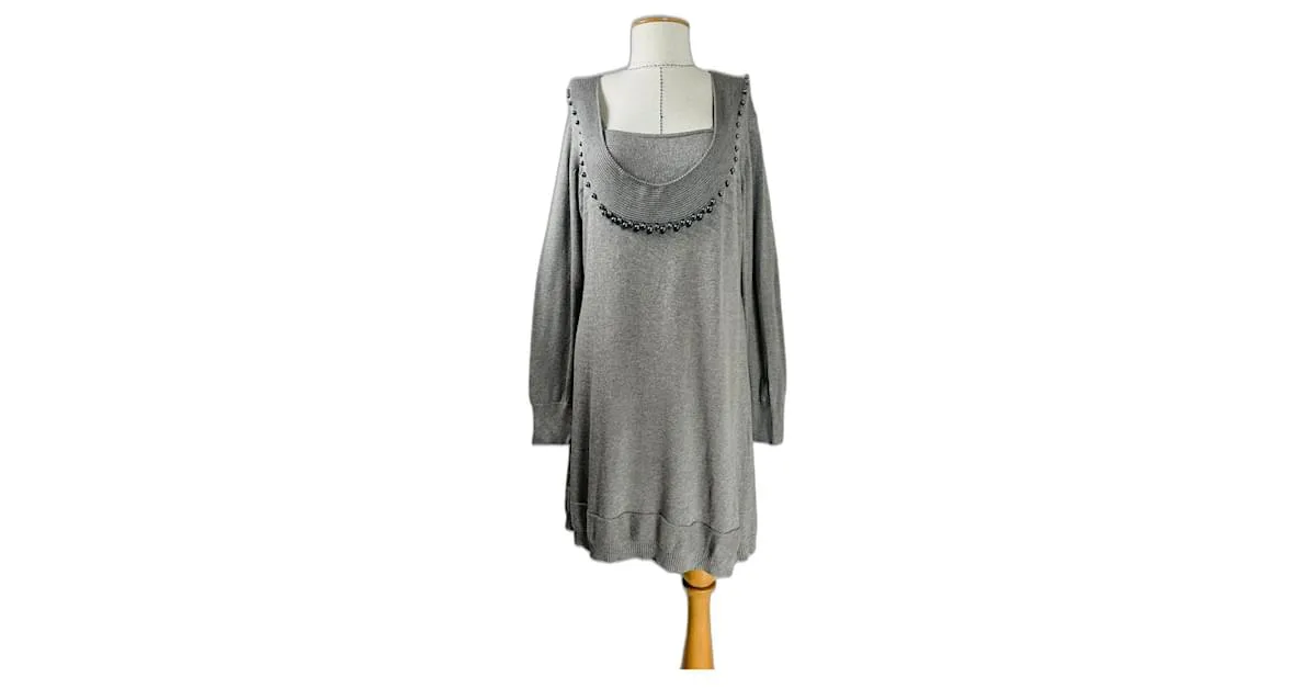 Louis Féraud Vestidos Gris 