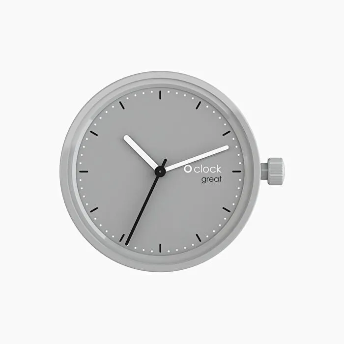 Mecanismo tono sobre tono gris O clock great