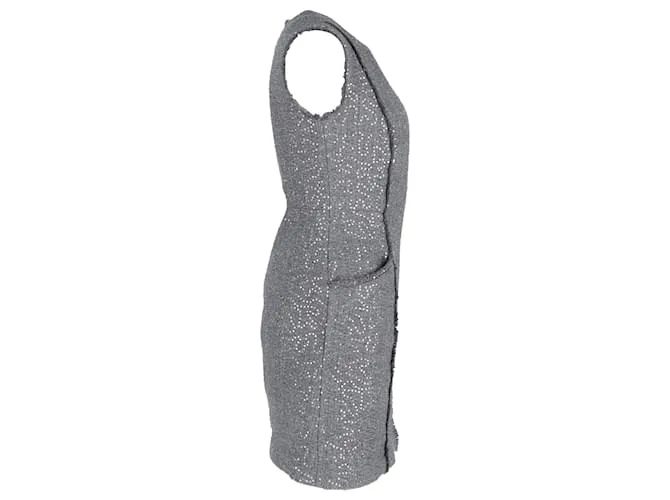 Minivestido con lentejuelas en acrílico gris de Michael Kors 