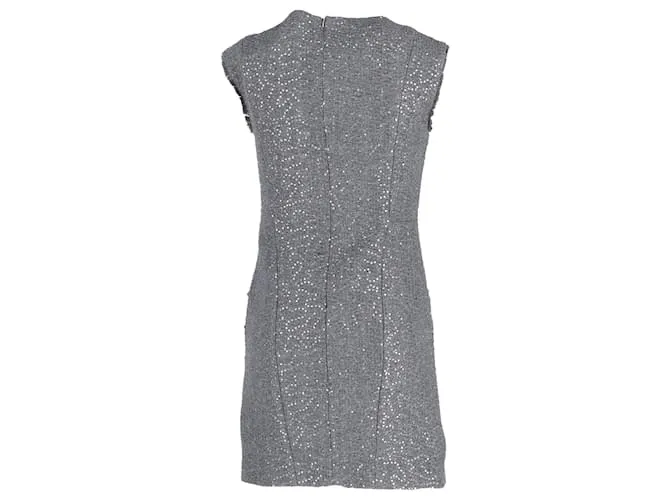 Minivestido con lentejuelas en acrílico gris de Michael Kors 