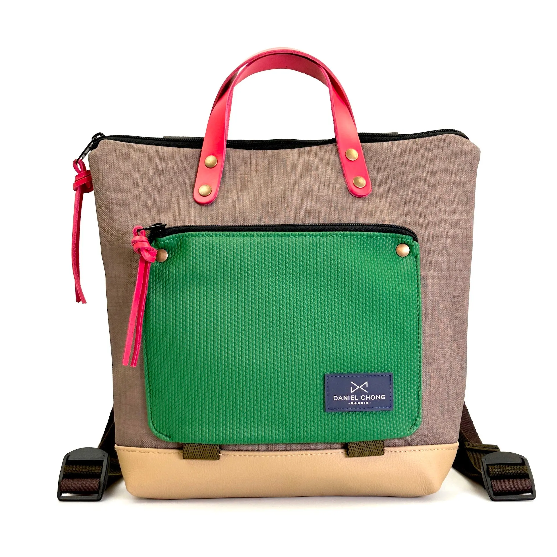 Mochila Book Holder Mini Cuadrada Impermeable DZ