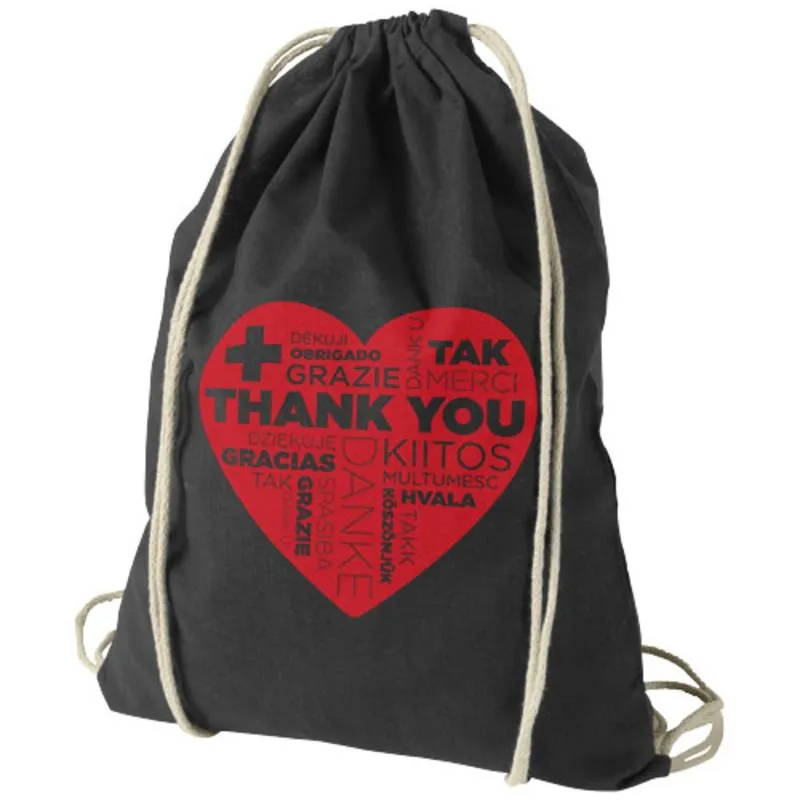 Mochila de cuerdas de algodón personalizada Oregon