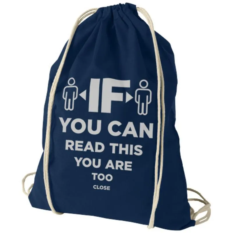 Mochila de cuerdas de algodón personalizada Oregon