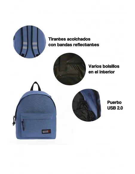 Mochila Hombre Urban para portátil con puerto carga USB de Coronel Tapiocca