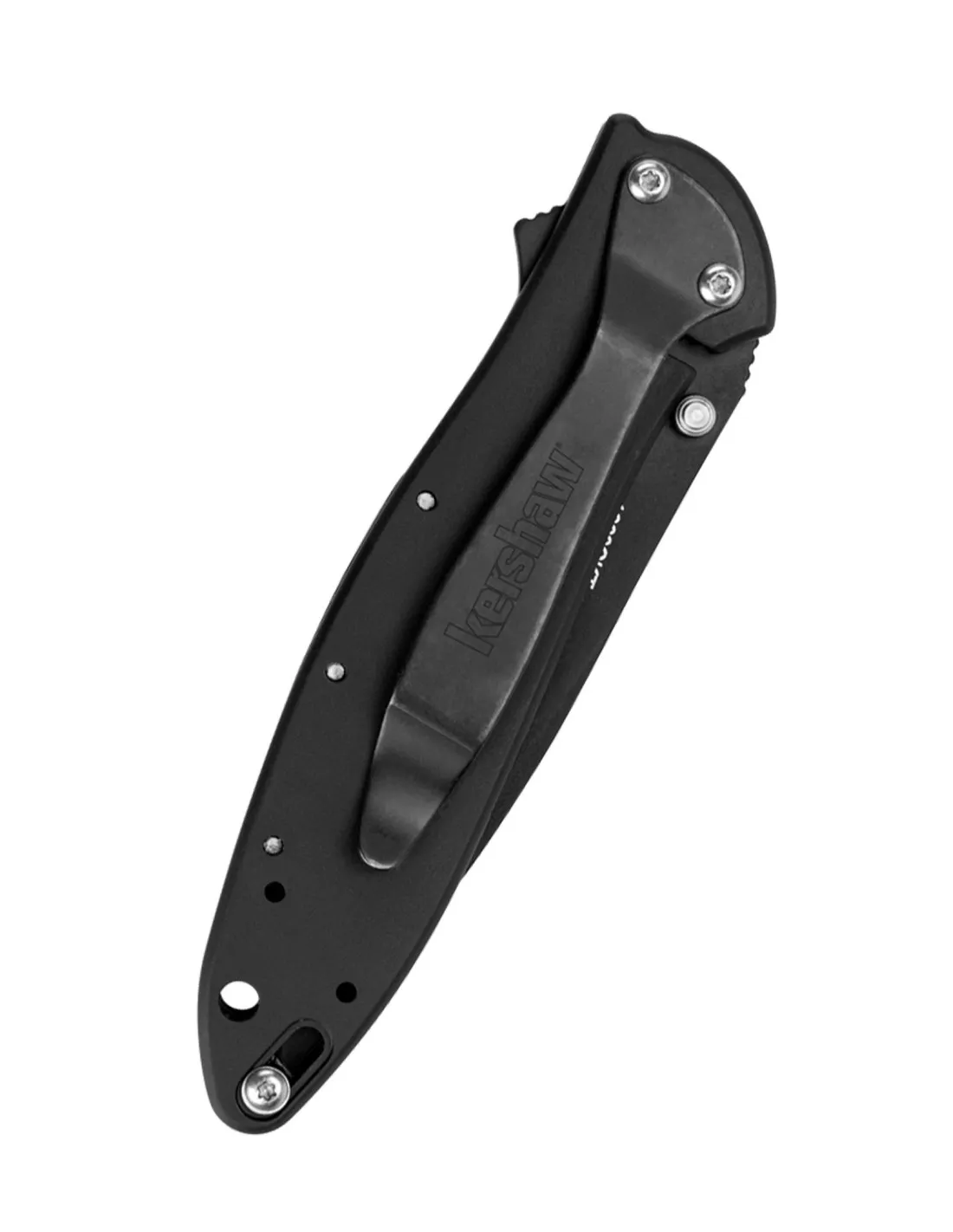 Navaja de bolsillo Kershaw Leek, negro con sierra