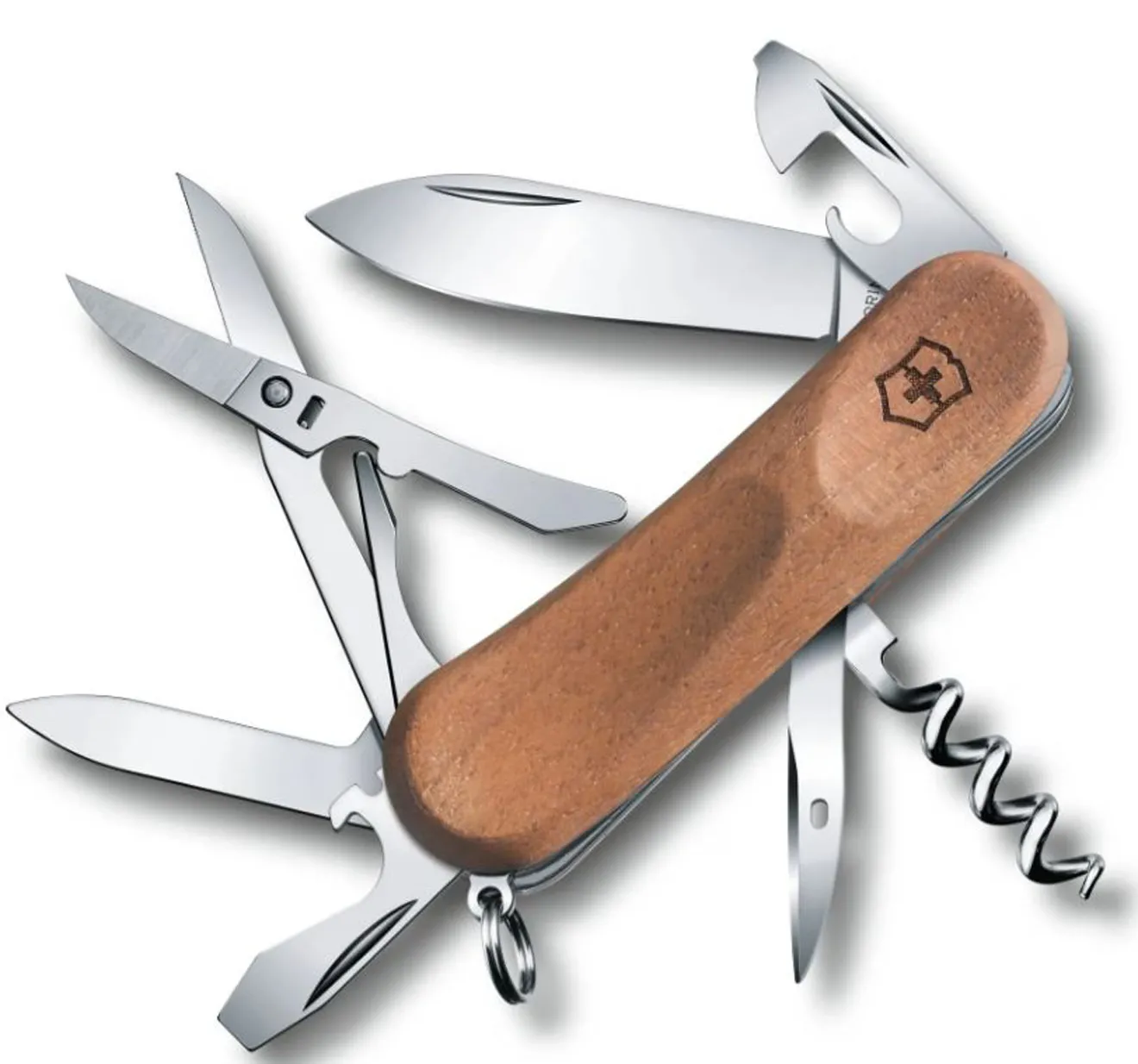 Navaja Victorinox Evolution 14 Wood 12 usos Marrrón