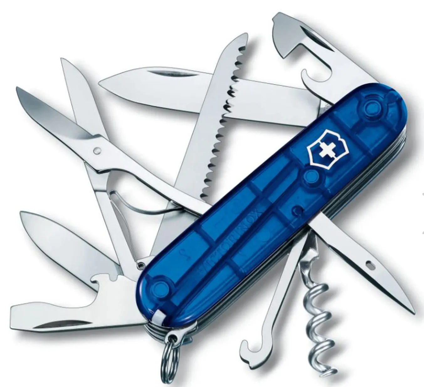 Navaja Victorinox Huntsman 15 usos 91 mm Azul translúcido