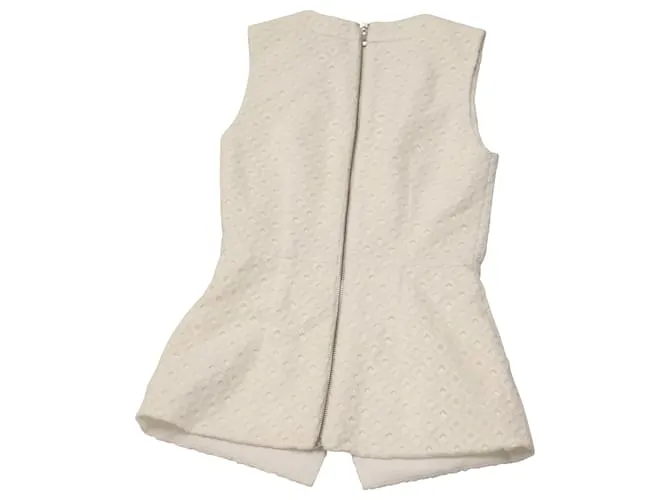 Nicholas Kirkwood Top con sobrefalda Nicholas de algodón blanco 