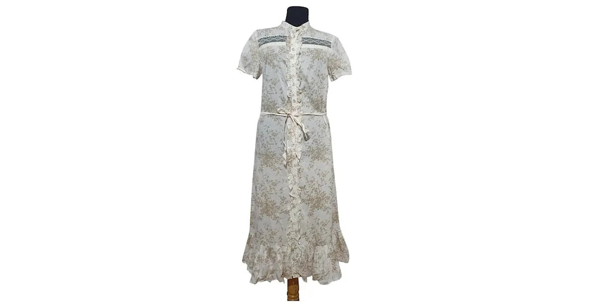 Noa Noa Vestidos Blanco Multicolor 