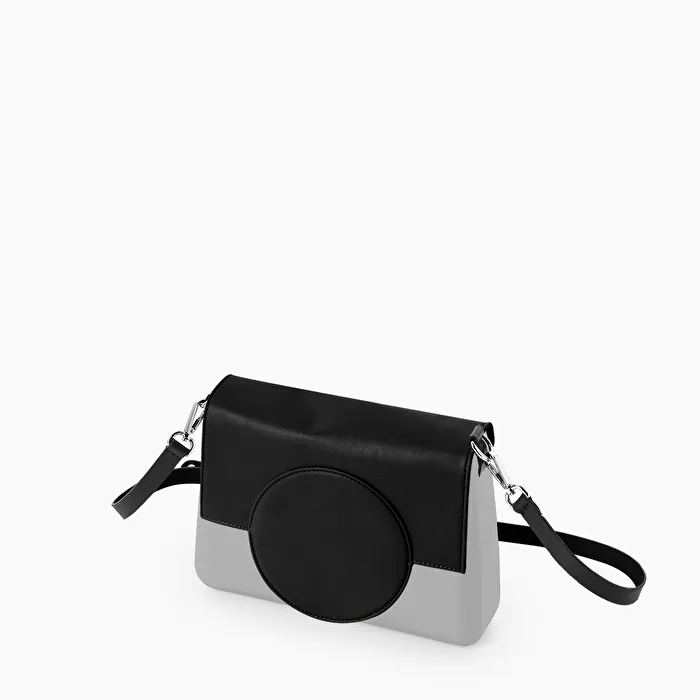 O bag glam gris y noir
