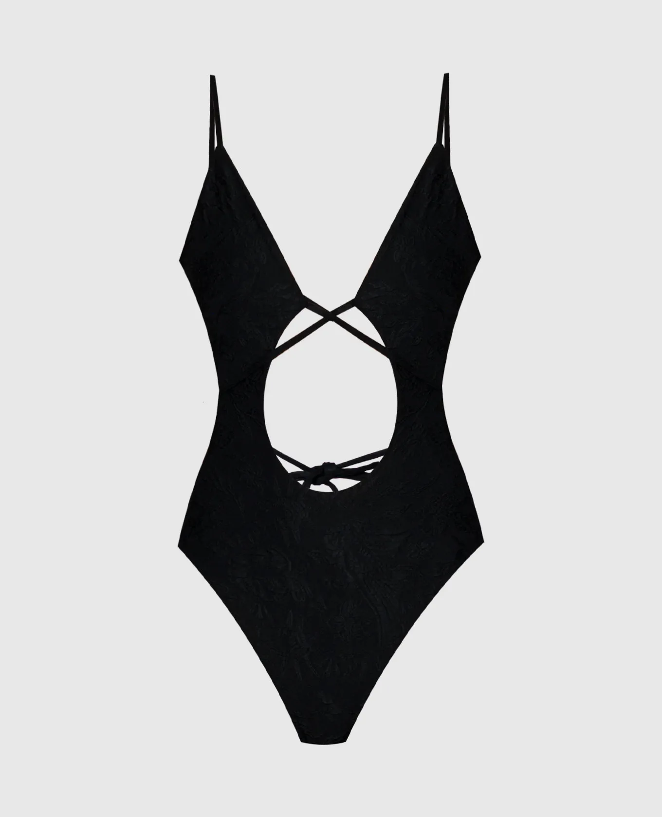OFFWHITE BLACK SWIMSUIT WITH A PRINT