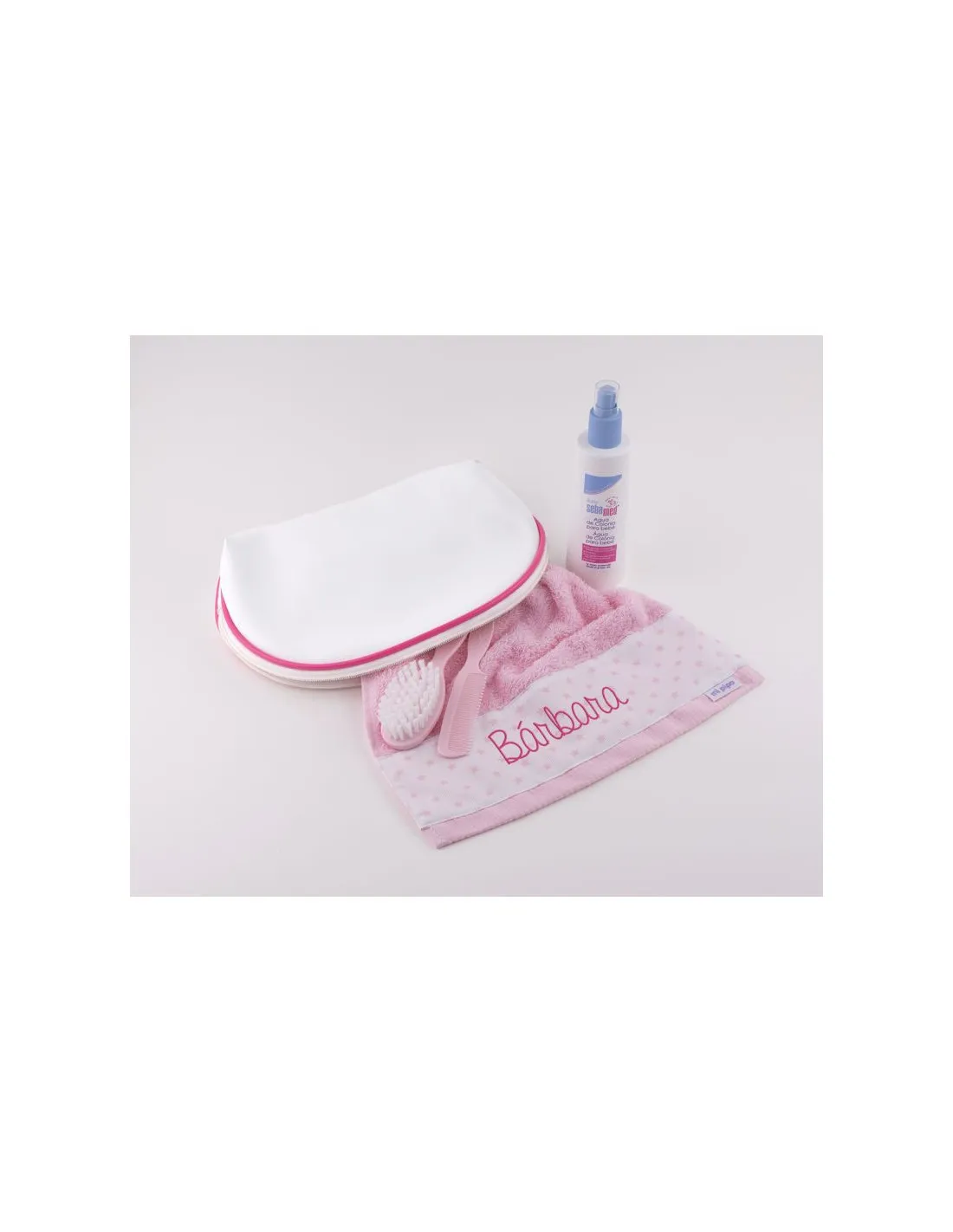 Pack “Neceser a la guarde” rosa personalizada de Mi Pipo