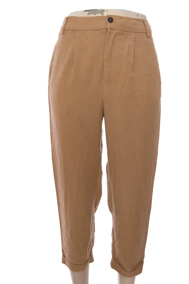 PANTALóN COLOR CAFé  ZARA