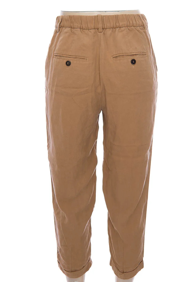 PANTALóN COLOR CAFé  ZARA