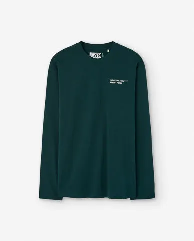 Playera Manga Larga Verde Oscuro Para Caballero LOSAN