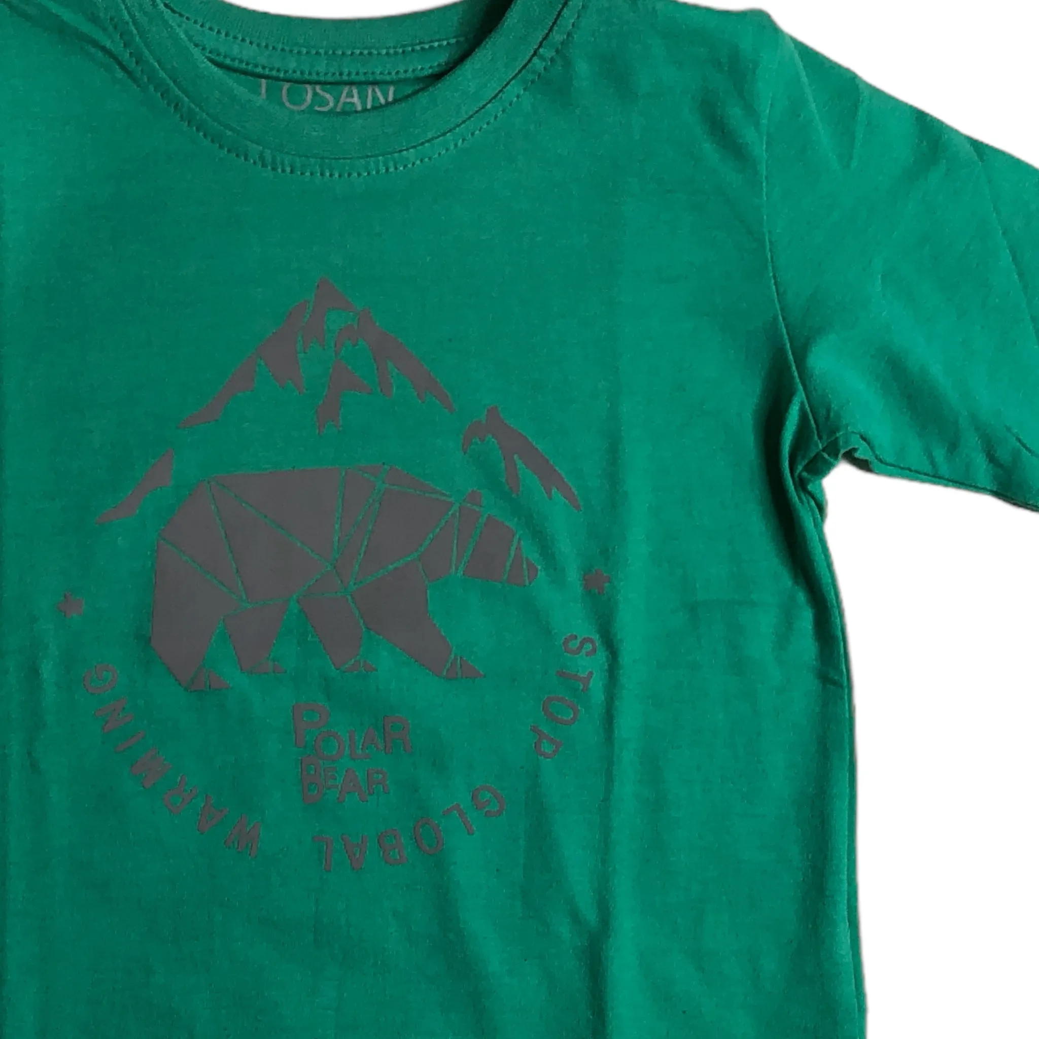 Playera “POLAR BEAR” verde niño LOSAN